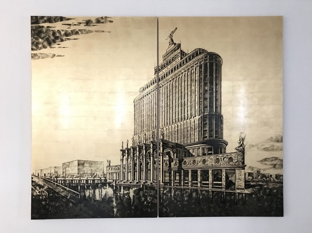 Dream 4. Project of the Aeroflot Central House. Architect Dmitry Chechulin. Diptych